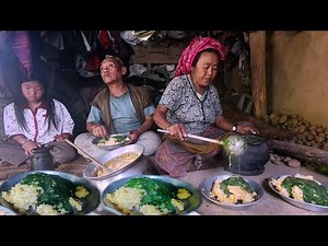 Grinding Organic Flour with an Ancient Stone Mill | Traditional Rural Life in Eastern Med-hill Nepal