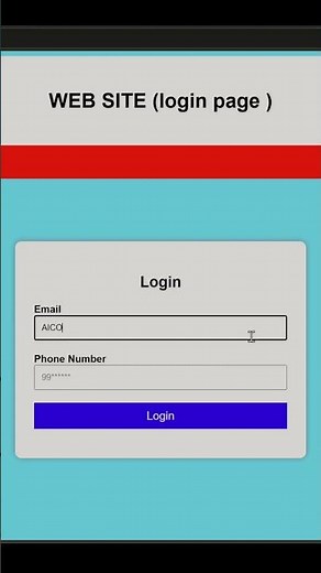 Create a Login Page with HTML & CSS | Web Development #aicodetech