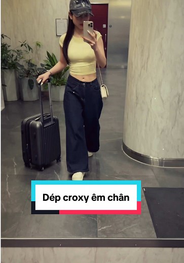 Dép phối mọi outfit - Dép Croxy êm chân phối đồ dễ dàng