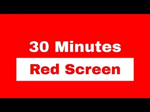 Bright Red Screen 30 Minutes | Ambient Display for TV | Relaxation | Full HD