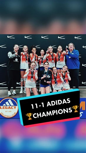 Adidas 11-1 Team Champions at Can Am Volleyball