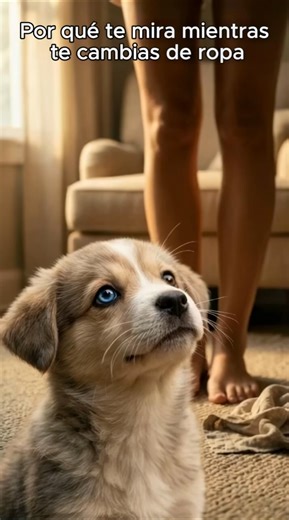 🐶 Por qué tu perro te mira mientras te cambias de ropa