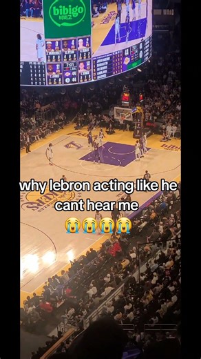 lebron acting like he can't hear me
