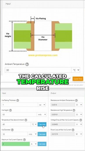 Use the via current capacity and temperature rise calculator.