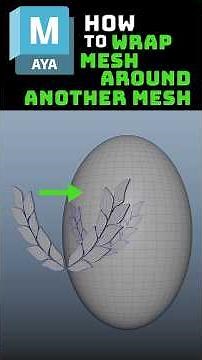 How to wrap one object around another in Maya #maya3d #modeling3d #tutorial #3dcourse