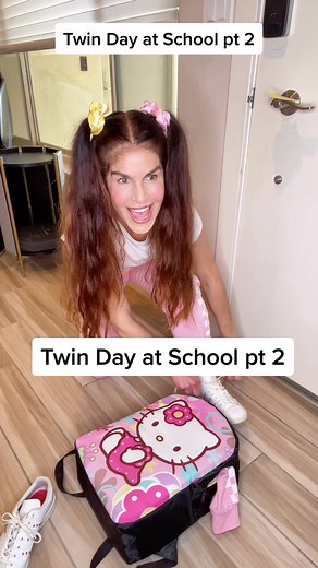 Replying to @cutiezfloof can kids wear crop tops at your school (on twin day or any other day)? #twindayatschool #twinday #school #moms #kids #nothingtowear