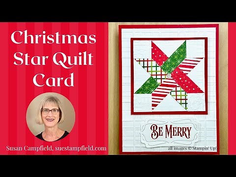 Wow! It looks just like a quilt! Christmas Star Quilt Card