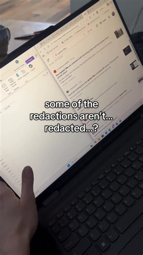 Distill Social on Instagram: "This TikTok user realizes you can copy and paste redacted text from the Epstein file PDFs to read what it says. From @evangeleeeen on TT • • #epsteinfiles #politics #news #epsteindidntkillhimself"