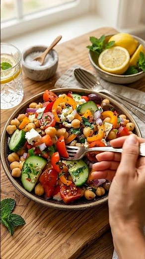 Classic Greek Chickpea Salad recipe
