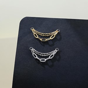 Triple Chain Attachment Minimalist Chain Accessory for Cartilage Conch Earring Silver Ear Jacket Dangle Chain Charm Gothic Nose Chain - Etsy