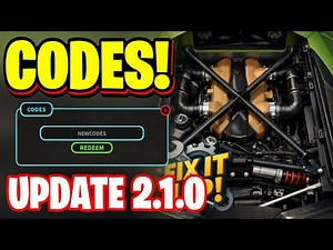 *V10* ALL WORKING V10 UPDATE 2.1.0 CODES FOR FIX IT UP 2026! ROBLOX FIX UT UP CODES