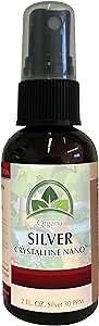 Organa Crystalline Nano Colloidal Silver Spray - 30 PPM - 2 Ounce Spray Bottle