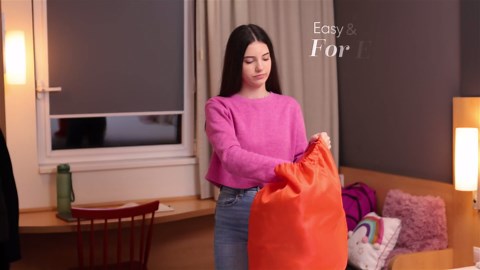 Nylon XL Laundry Bag, Large Capacity with Locking Drawstring, Machine Washable, Fits Laundry Baskets or Hampers, Holds 2 Loads of Clothes (Black, 30" x 40")