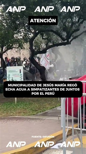 📍MUNICIPALIDAD DE JESÚS MARÍA REGÓ ECHA AGUA A SIMPATIZANTES DE JUNTOS POR EL PERÚ