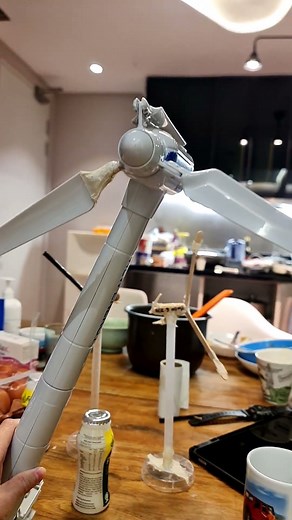 Damaged wind turbine demolition!