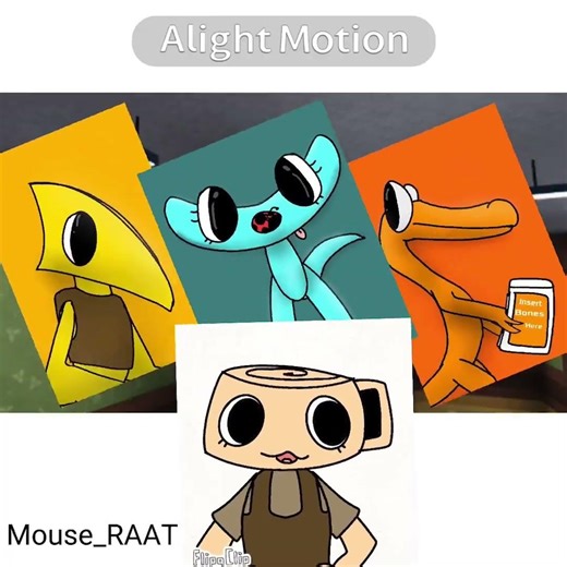 Night mail bc why not | The prehistorics #dandysworld #rainbowfriends #flipaclip #alightmotion