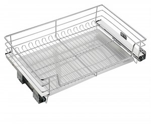[Hot Item] Cupboard Storage Rack Kitchen Wire Pull out Drawer Basket