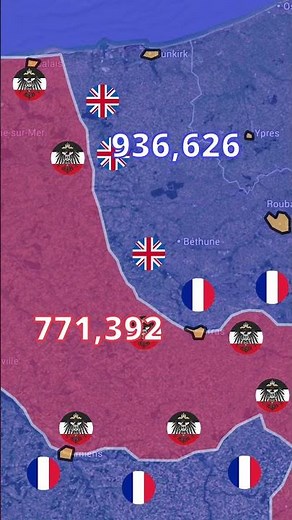 WW2 Battle of Dunkirk mapped #mapping #history #ww2 #war #map #dunkirk #worldwar2 #viral #europe