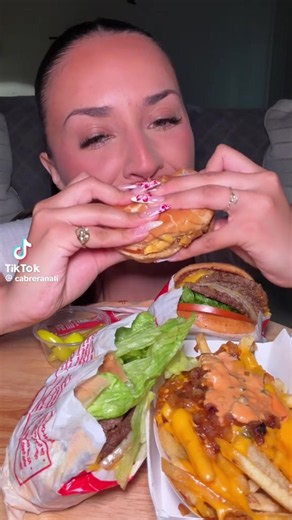 The ultimate In-N-Out Burger ASMR compilation! 🍔🔥 Every bite is so satisfying. Which burger would you try first? 😋 #InNOut #Mukbang #ASMR #FoodTok #BurgerLover