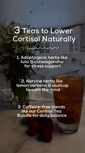 3.2K views · 3 comments | Feeling stressed or burned out? Here are 3 powerful herbal blends that help lower cortisol levels naturally. These blends are designed to support your adrenals, calm your nervous system, and bring balance back to your body — all without caffeine or harsh stimulants. Sip your way to calm!  Get our Cortisol Tea Bundle here: https://looseleafteamarket.com/products/cortisol-tea-bundle | Loose Leaf Tea Market | Facebook