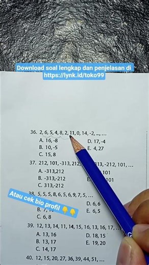 deret angka #psikotes #deretangka