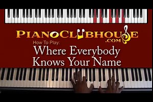 ♫ How to play "CHEERS THEME SONG" (Gary Portnoy) piano tutorial lesson ♫
