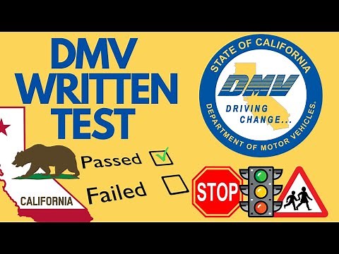 New 2020 CALIFORNIA DMV WRITTEN TEST (Pass the DMV Written Test)