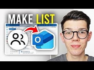 How To Make Email Contact List In Outlook - Full Guide