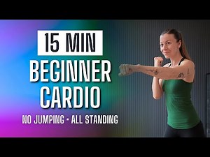 15 Min BEGINNER CARDIO Workout at Home | No Jumping