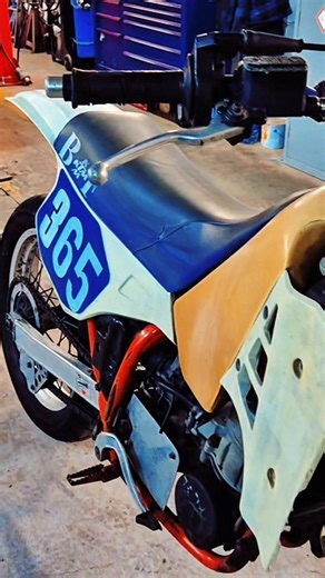 Abandoned Motocross bike KTM 500 1988