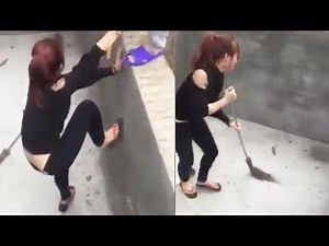 Huge Rat Chases a Woman Around in Circles