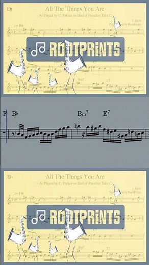 Charlie Parker Solo on All The Things You Are | Full Alto Sax Transcription (PDF Available) #shorts