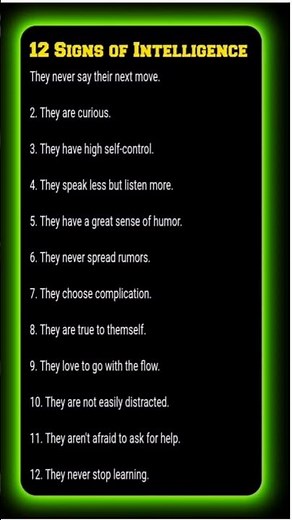 12 Traits of Highly Intelligent People