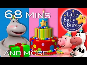Happy Birthday Song | Part 2 | Plus Lots More Nursery Rhymes | 68 Mins Compilation by LittleBabyBum! - Videos For Kids