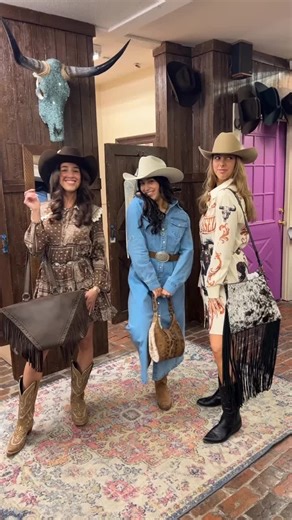 Get Rodeo ready with your girls! 🤠✨ From stunning western wear to unforgettable moments, make a statement at the Stock Show! 🐎🌟 #WesternStyle #RodeoVibes #GirlGang