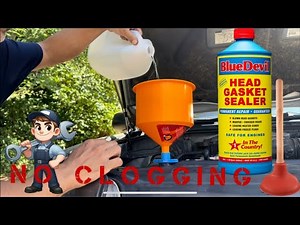 How to use BLUE DEVIL Head Gasket Sealer - Doesn’t clog your system !!
