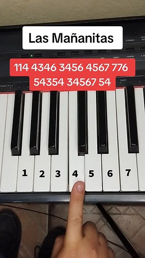 Las Mañanitas Piano Tutorial #piano #lasmañanitas #pianotutorial | Ponchopiano