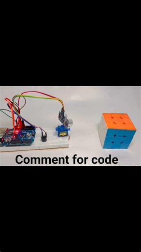Radar using an ultrasonic sensor (hc04) and #arduino.