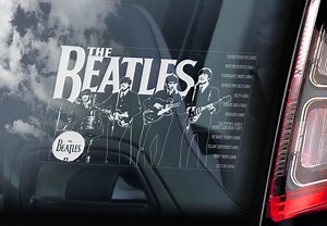 BEATLES Car Sticker, Window Sign, Laptop Vinyl, Bumper Decal, Pop Rock Band Gift Idea - Choose Your Design! - Etsy UK