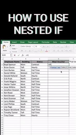 How to Use Nested IF Function in Excel | Multiple Conditions Made Easy 🚀