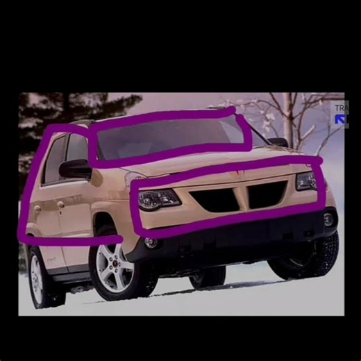 The Pontiac Aztek is a mid-size crossover SUV