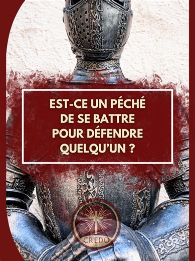 PEUT-ON SE BATTRE SI C’EST POUR DÉFENDRE QUELQU’UN ? 👀 La réponse est évidente : Oui. Et c’est même un devoir ! 🔥 Le plus fort a le devoir de défendre le plus vulnérable ! . . . . . #catholique #credo #chretien #combattre #combat