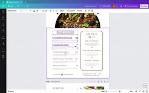 Modern Restaurant Menu Template Bundle, Editable Menu Template, Editable Menu Template Price List, Minimalist Menu, Restaurant Welcome Sign - Etsy