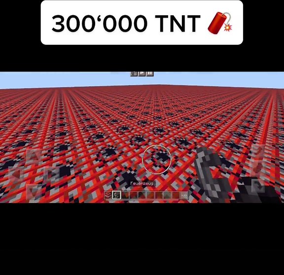 Massive TNT Explosion in Minecraft World