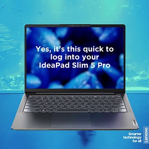 4.9K views | Show off and log in like a pro. Log in faster than ever with the zero-touch login with IR camera on the IdeaPad Slim 5 Pro. Simply flip open the lid and your laptop is instantly unlocked. #IdeaPadSlim5Pro #Lenovo #SmarterTechnology | Lenovo Australia and New Zealand | Facebook