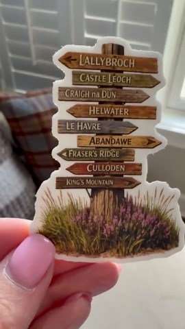 Outlander Inspired Signpost Sticker, Lallybroch Fraser’s Ridge Craigh Na Dun Culloden Die Cut Vinyl Sticker, for Kindle, Laptop, Yeti - Etsy