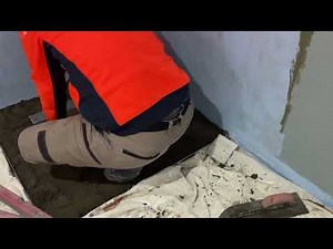 How to prepare shower base with screeding for tiling