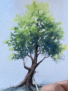 Tree painting with watercolour #tree #watercolor #watercolour #art #drawing #painting # | Paintings
