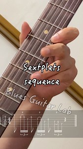 [Tab in bio]Sextuplets sequence exercise. Tab & lesson in bio. #guitarlessons #licks #guitarexercise - The tab and lesson for this exercise are available with a Blues Guitar Lab membership, along with over 300 blues vocabulary videos, complete with tabs and theory analysis. - 🎸 Join Blues Guitar Lab free membership & community now! https://bit.ly/3QCyE48 - Get access to the 1st and 2nd chapters of our killer step-by-step blues guitar course 📘🎶 -Handpicked videos from our premium blues vocabul