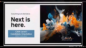 CAIA Level I Candidate Orientation